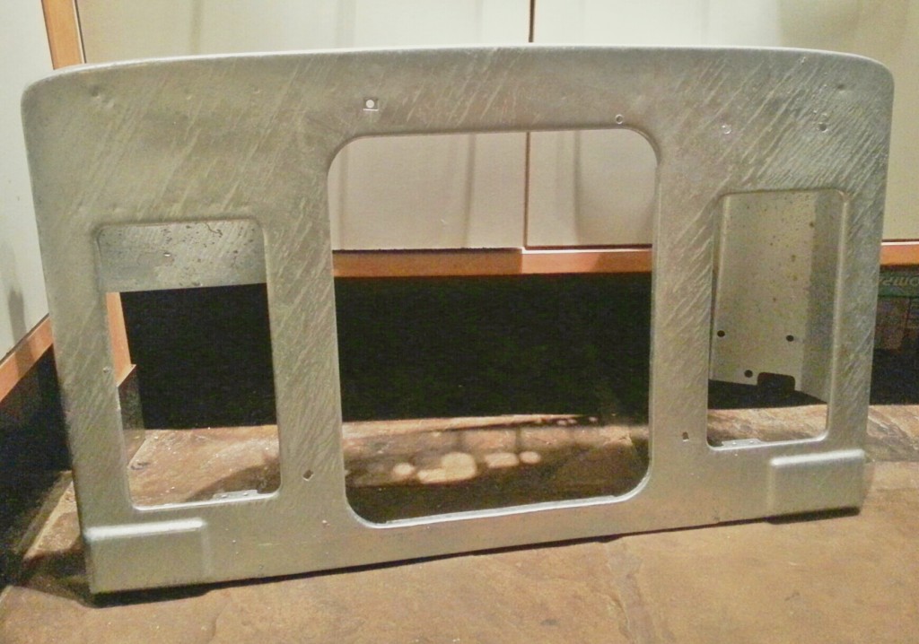 Galvanised front panel